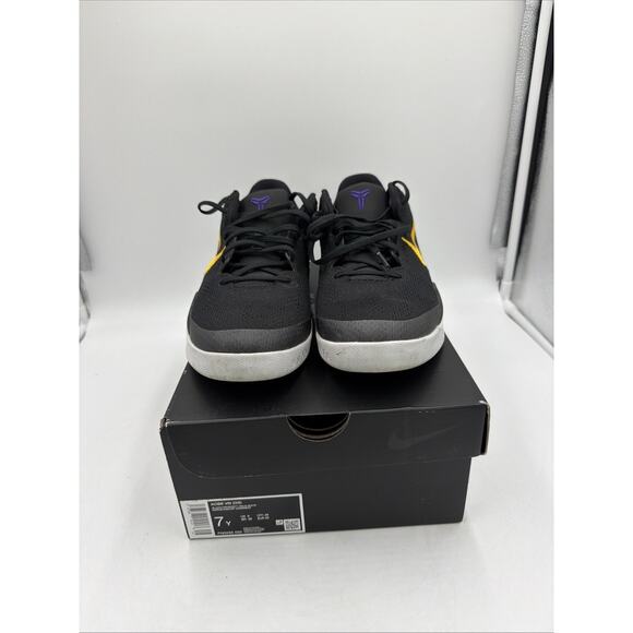 NIKE AIR KOBE 8 (GS) "LAKERS AWAY" 2024 SZ 7Y/ 8.5(W) FN0266-002 Black - Picture 1 of 7